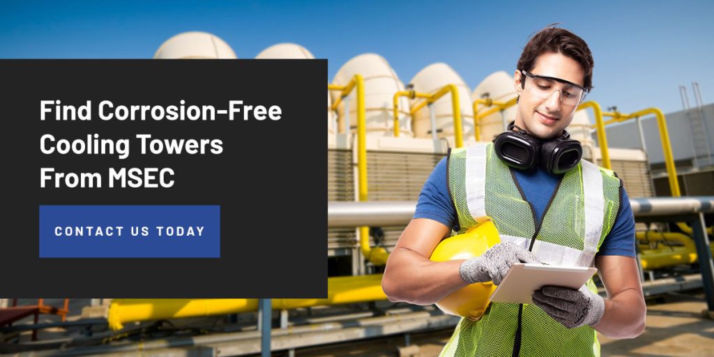 Find corrosive-free cooling towers