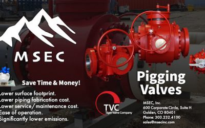 Pigging Valves for Pipelines from MSEC